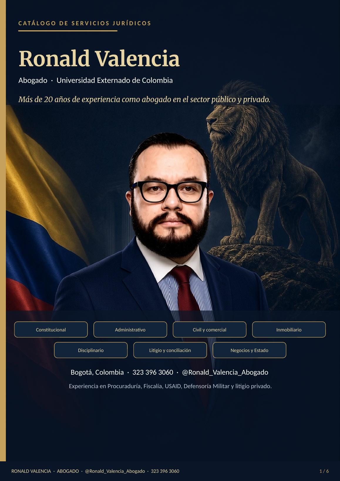 Portada — Ronald Valencia